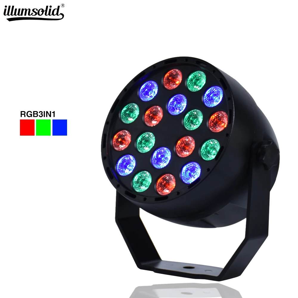 18x3W RGB цветовое освещение стробоскоп DMX для атмосферы диско DJ музыка вечерние