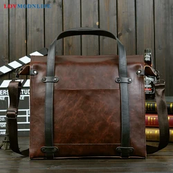 Mens Leather Briefcase Messenger Bags Business Computer Travel Bag Man Handbag Office Shoulder Bags Laptop Briefcases For Men Mens Leather Briefcase Messenger Bags Business Computer Travel Bag Man Handbag Office Shoulder Bags Laptop Briefcases For Men