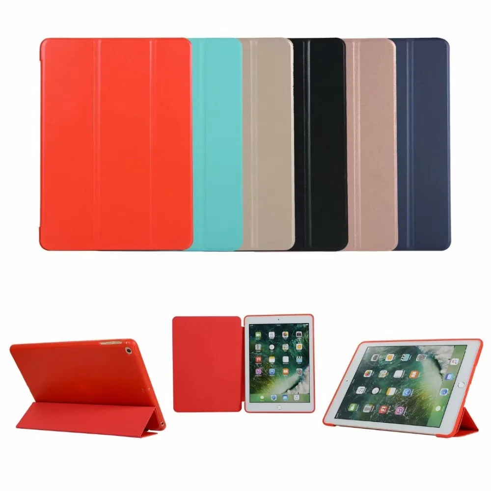 Case for New iPad 9.7 inch 2017 2018 PU Smart Cover Case wake up