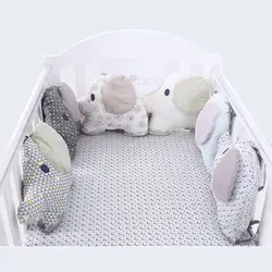 Дропшиппинг детский бампер постельные принадлежности Подушка Хлопок Подушка с дизайном «слон» кроватка детское автомобильное кресло