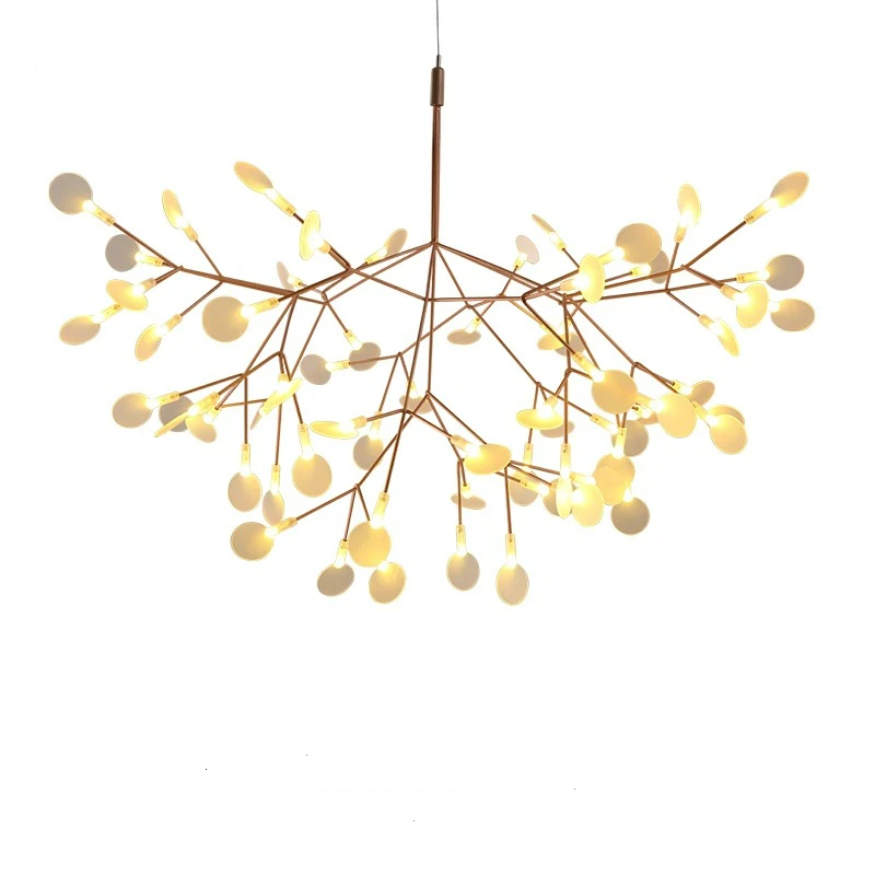 

Ditoon Postmodern Led Chandelier Designer'S Lighting Living Room Bedroom Creative Art Tree Leaf Vintage White Warm Cool Luster