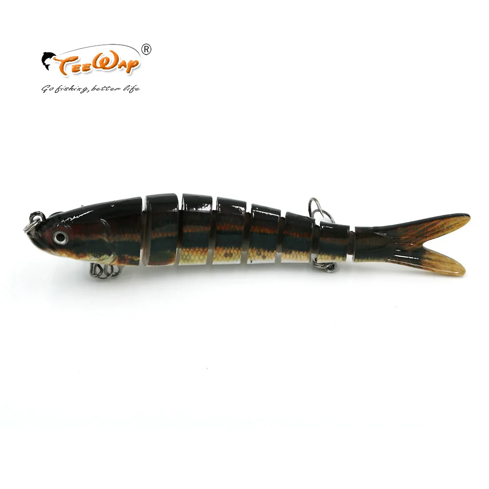 New Product Fishing Lure 8 Segment Swimbait Crankbait Hard Bait Slow 30g 14cm hook Tackle FL8-C03 | Спорт и развлечения
