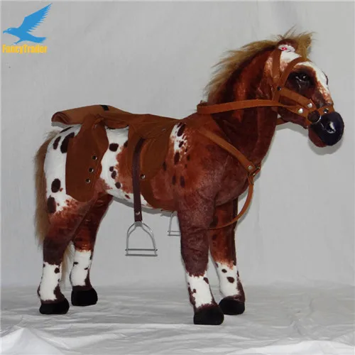 Fancytrader 32'' 82cm Large Soft Stuffed Plush Simulated Animal War Horse Toy, 3 Colors Available, Free Shipping FT50609 (8)