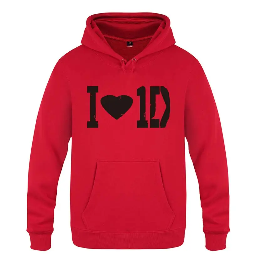 I Love 1D One Direction Rock толстовки для любителей музыки мужские 2018 флисовый пуловер с
