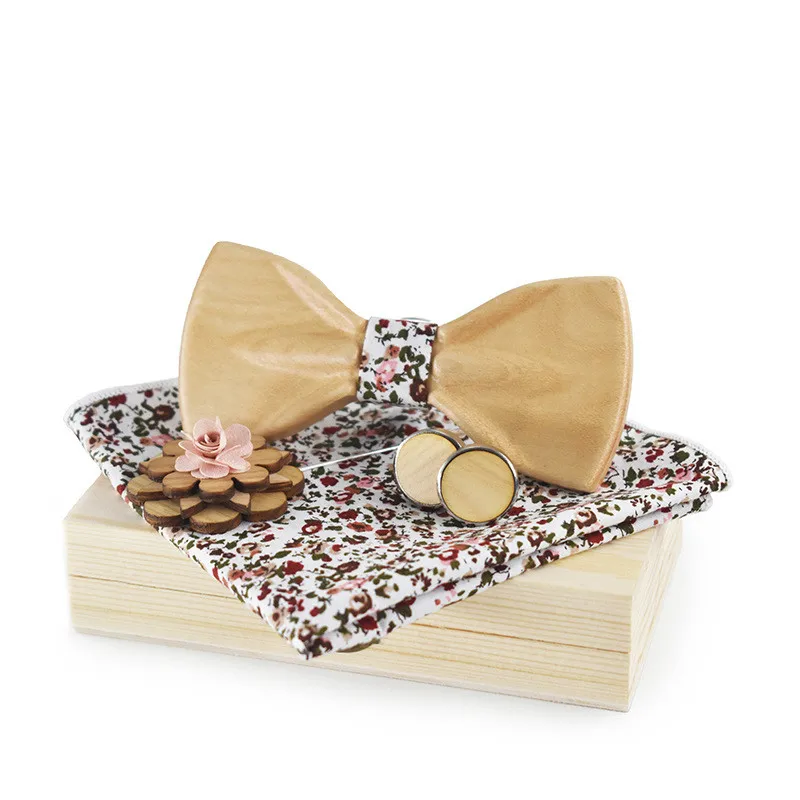 Модные мужские аксессуары мужские s Вязаные Галстуки деревянный галстук-бабочка блузка DIY 3D галстук-бабочка набор для мужчин