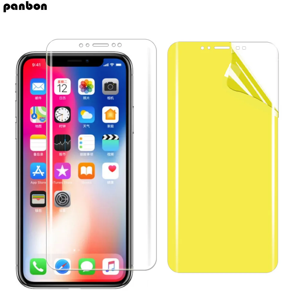 Гидрогелевая задняя и Передняя пленка для iPhone xr xs max iphone x Nano защитная с полным