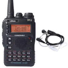 UV-8DR VHF UHF 136-174/400-520mhz CB ham radio 128 channel two way radio walkie talkie with headset