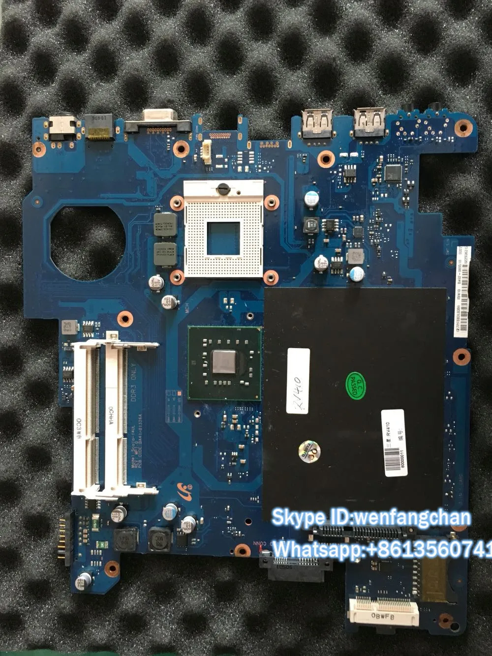 

Free shipping    Laptop Motherboard   BA41-01325A  For  RV410  main board