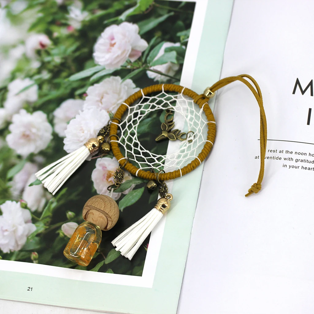 Home Hanging Tassel Pendant With Little Girl Model Decor Ornament, Dreanm Catcher Decor for Car