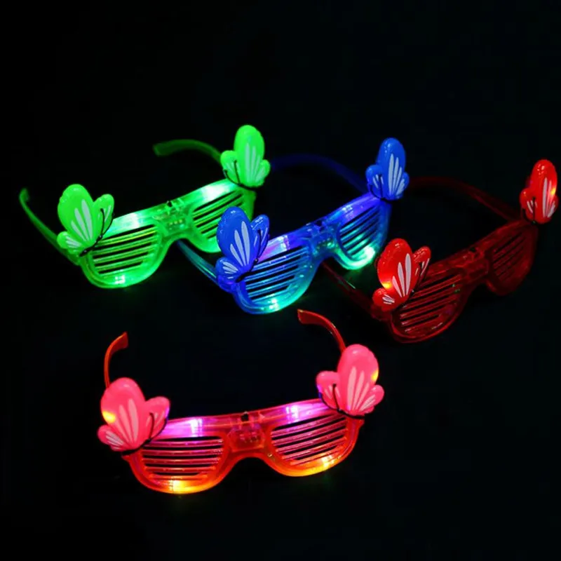 Крутой светодиодный мигающие очки для женщин Девушка мерцающий свет жалюзи очки оптика Хэллоуин сверкающие принадлежности для вечеринки