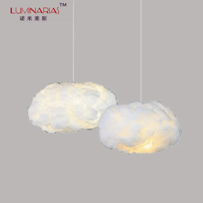 

Nodic White Cloud pendant lamp Art Creative pendant light Restaurant Hotel lighting Home Decoration lamp E27 AC 110v 220V