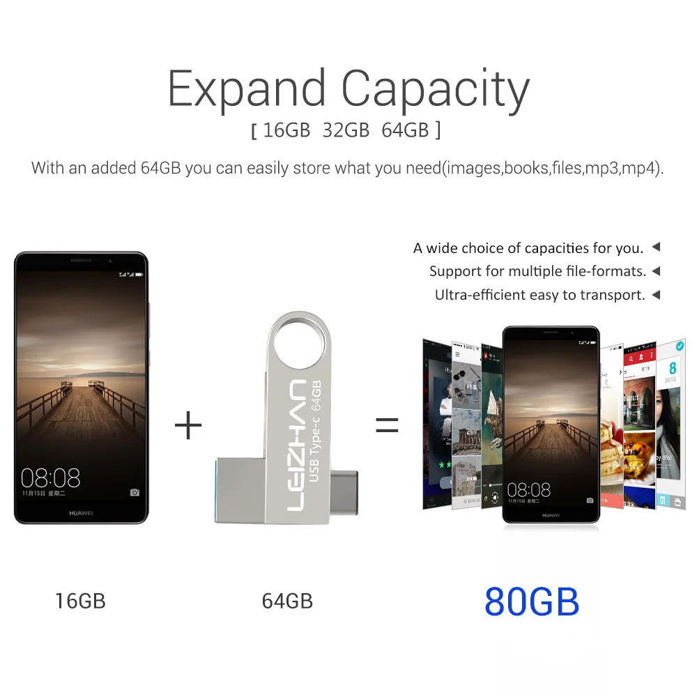 Флеш накопитель LEIZHAN USB 3 0 64 ГБ 32 16 ГБ|USB флэш-накопители| |