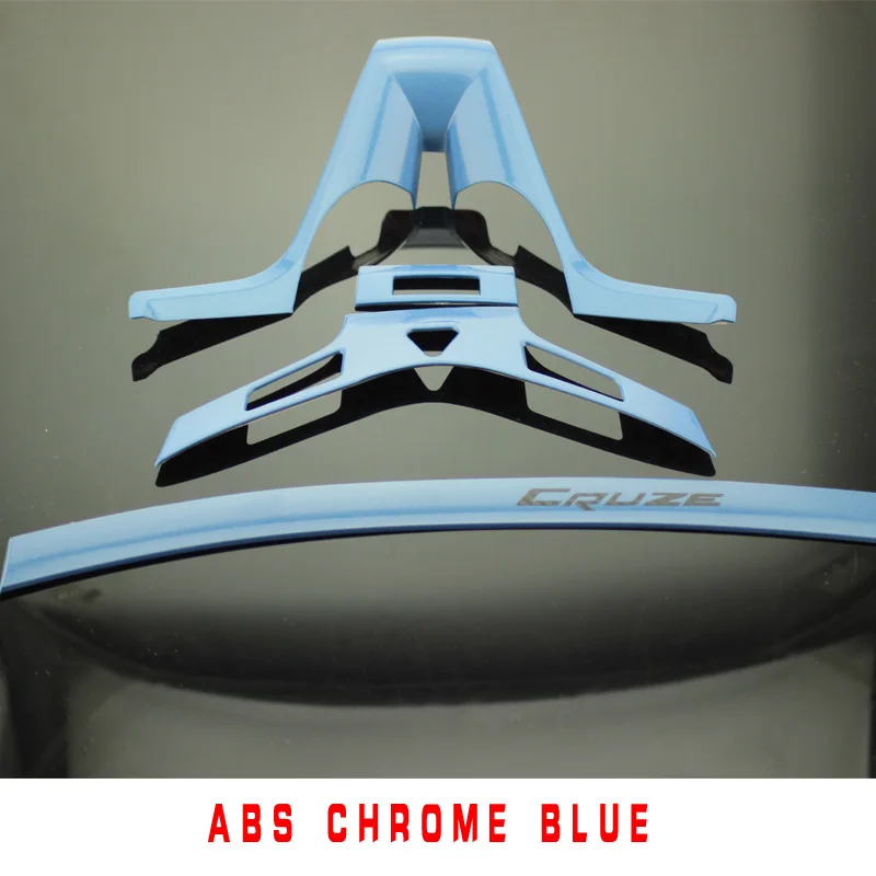 Автомобильный-Стайлинг ABS хром и гальванизированная блестка панель коробка для хранения украшения отделка наклейка для classic Cruze seden хэтчбек - Название цвета: Синий