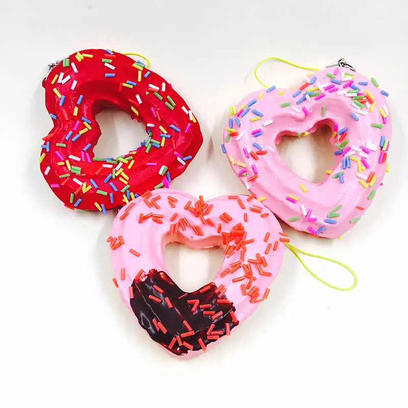 Lovely Donuts Unpack the toy Squishy Slow Rising Phone straps