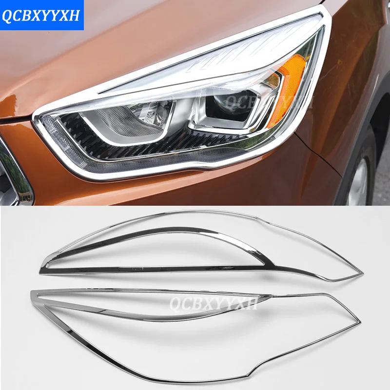 

Car Styling For Ford KUGA 2013-2017 Headlight Frame Cover Full Window Trim Decoration Strip Chrome Molding Door Body Strip