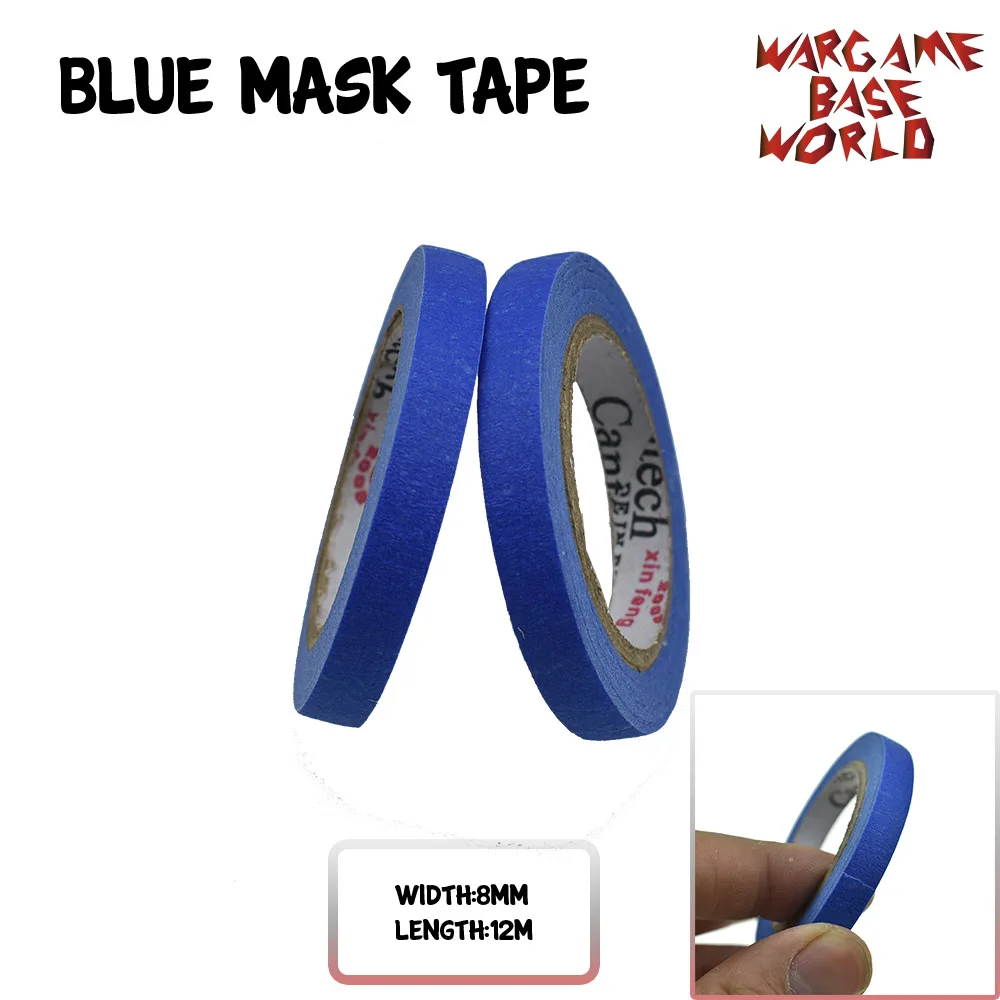 2 set of Blue Mask Tape 12M - Paint Special Model Special Masking Tape  5-30mm Model