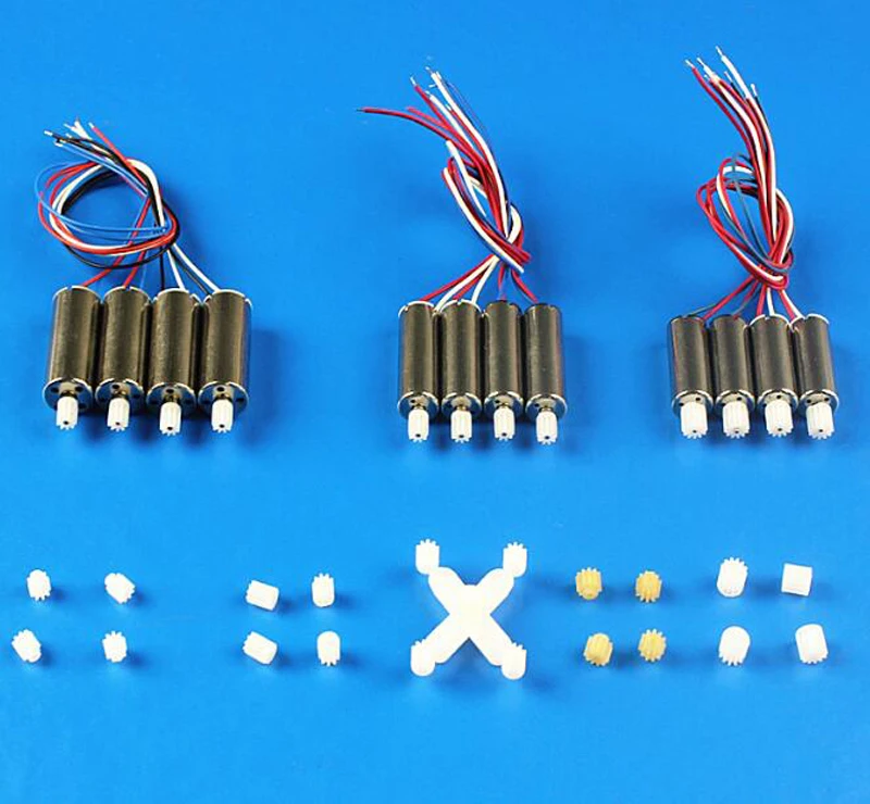 

3.7V High Speed 8520 720 716 Motor DIY set for RC Quadcopter Spare Parts Accessories Original Genuine 9 10 11 12 teeth gears
