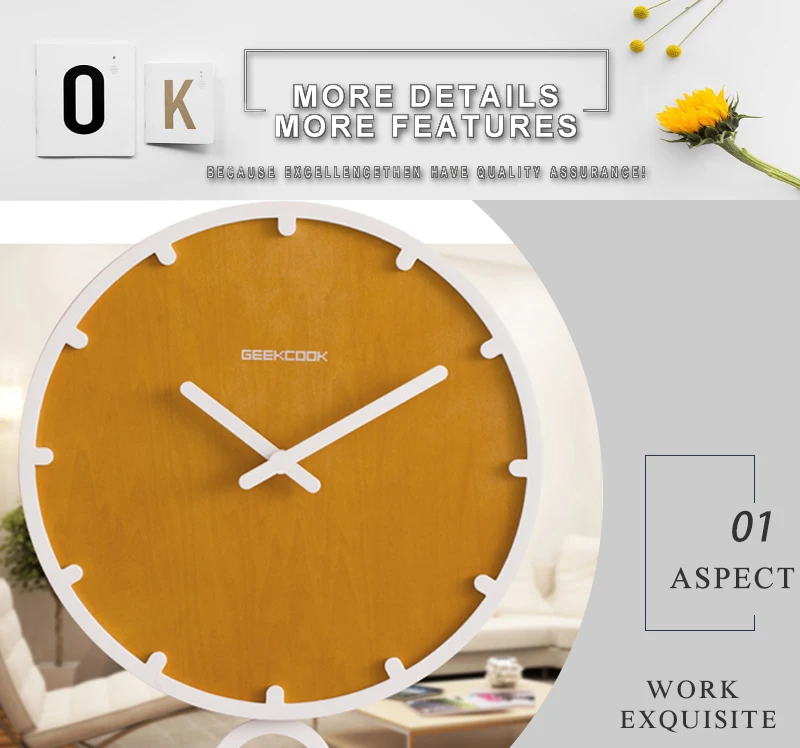 Watch In Wall Home Watch For Wall Decor Acrylic Mirrored Decorative Sticker Wall Clock Metal Pendulum Clock Watch For Wall Double Sided Wall Clock Clock Cuckoo (3)