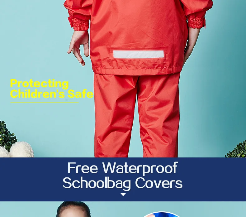 capa de chuva escola à prova dwaterproof