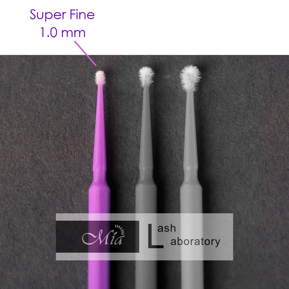 

100pcs Super Fine Disposable Micro Applicator Eyelash Extension Smallest head: 1.0mm