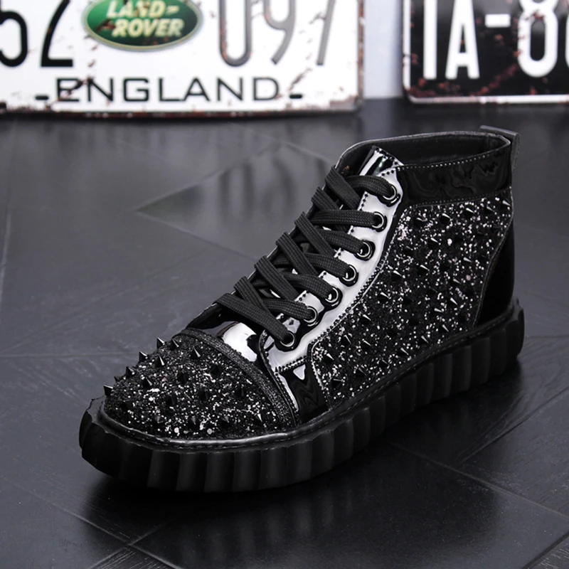 Punk High Top Hip Hop Sneakers 10 Punk High Top Hip Hop Sneakers 10