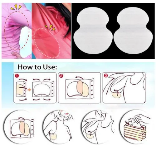 60 шт. Лето дезодорант-стик стоп подмышек Платье Костюмы пот колодки Щит Поглощение подмышек лайнер Простыни Collor pad