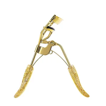 

1pcs ladies professional fashion gold eyelash curler does not clip eyelid lasting eyelash cosmetic makeup tool accessories