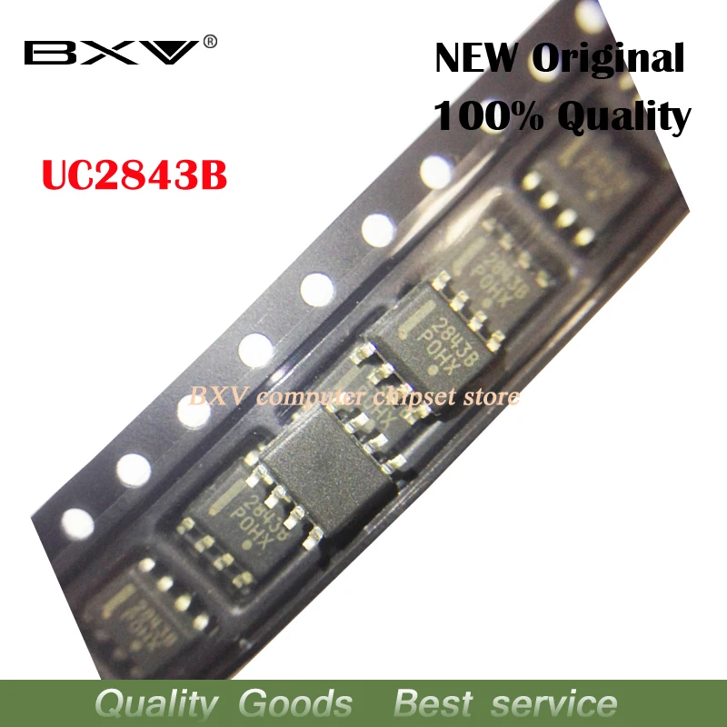 10 шт./лот UC2843BD1R2G UC2843 SOP8 2843B UC2843B новинка оригинал бесплатная доставка | Электронные