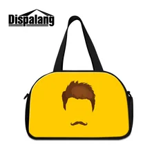 Dispalang Чемодан дорожная сумка большая Ёмкость сумка для поездки усы печати Повседневное вещевой мешок с независимыми Обувь карман