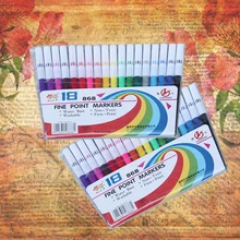 18 цветов Ручка художественное Рисование маркером Акварельная ручка для детей Сделай Сам Скрапбукинг маркер ручка школьные канцелярские принадлежности