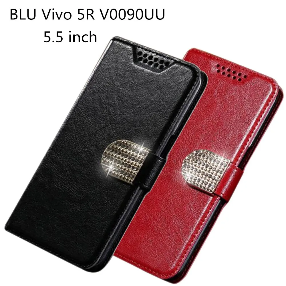 

For BLU Vivo 5R V0090UU Case Luxury PU Leather Back Cover Case For BLU Vivo 5R V0090UU Case Flip Protective Phone Cases