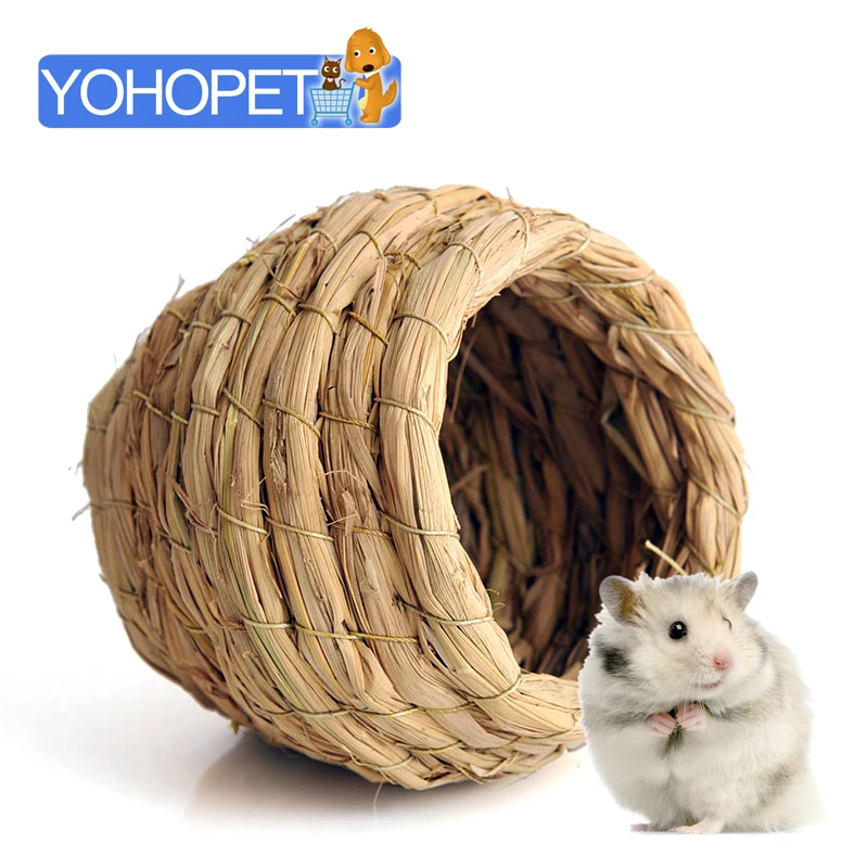 

Hamster Guinea Pig Cage bird toys best Wine is best Tiger parrot nest straw Nest bird breeding nest Cage Small Animal bird bed