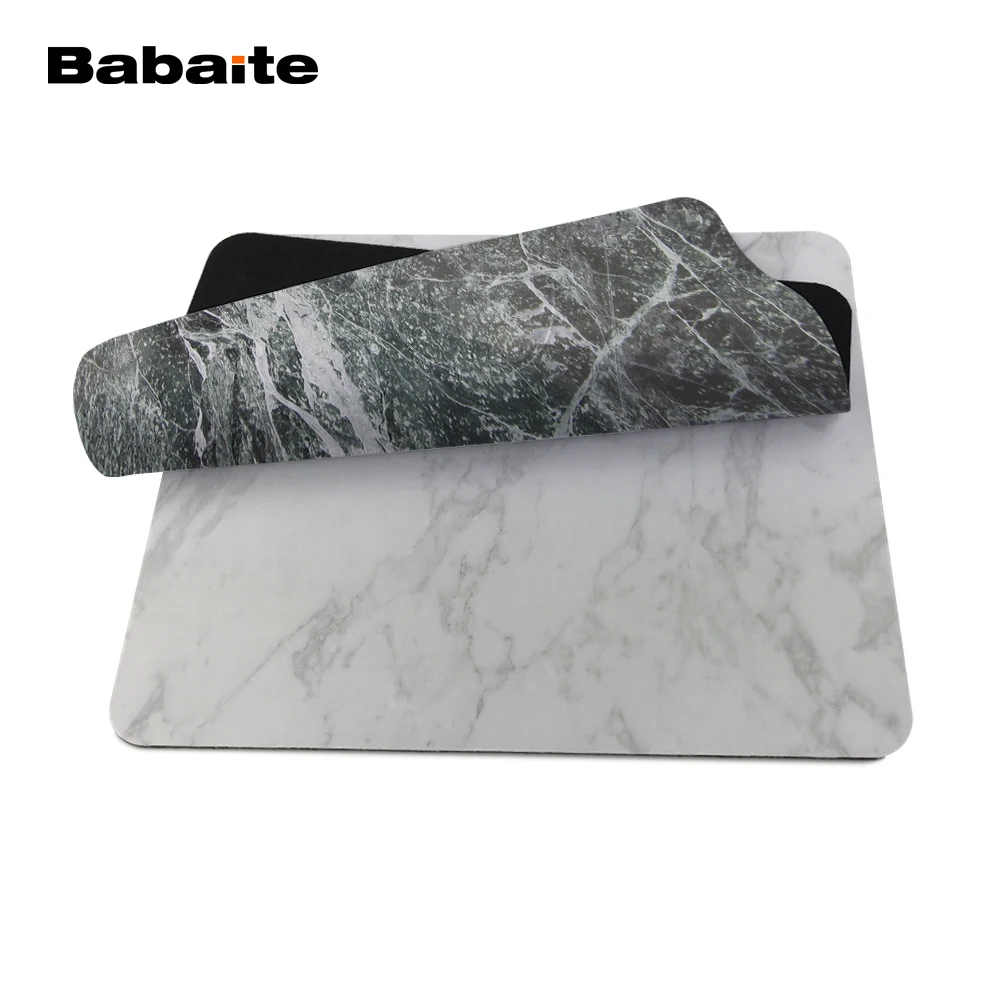 Babaite белый мрамор 2017 новое поступление 180X220 мм X 2 мм 250X290 X мм 2 мм силиконовый коврик игровой коврик для мыши