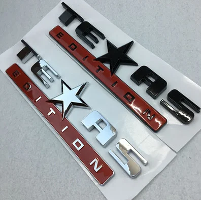 20X 3D ABS новая эмблема «Texas Edition» на заднее отделение кузова автомобиля Авто Наклейка Серебряная эмблема «Texas Edition» значок автомобиля боковое крыло авто эмблема автомобиля
