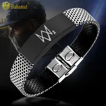 Часы Собаки игры часы собаки 2 метросексуальный Титановый стальной браслет Aiden Pearce Настройка надписи