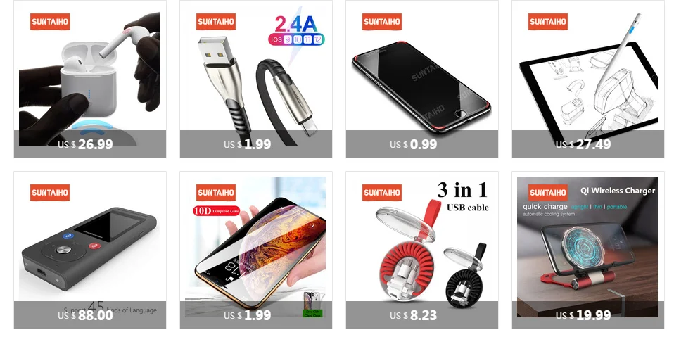 Suntaiho 5-Pack USB кабель для iphone кабель Quick Charge 3,0 USB кабель для 11 7 8plus Xr Xs MAX USB кабель для передачи данных Телефонный Шнур адаптер