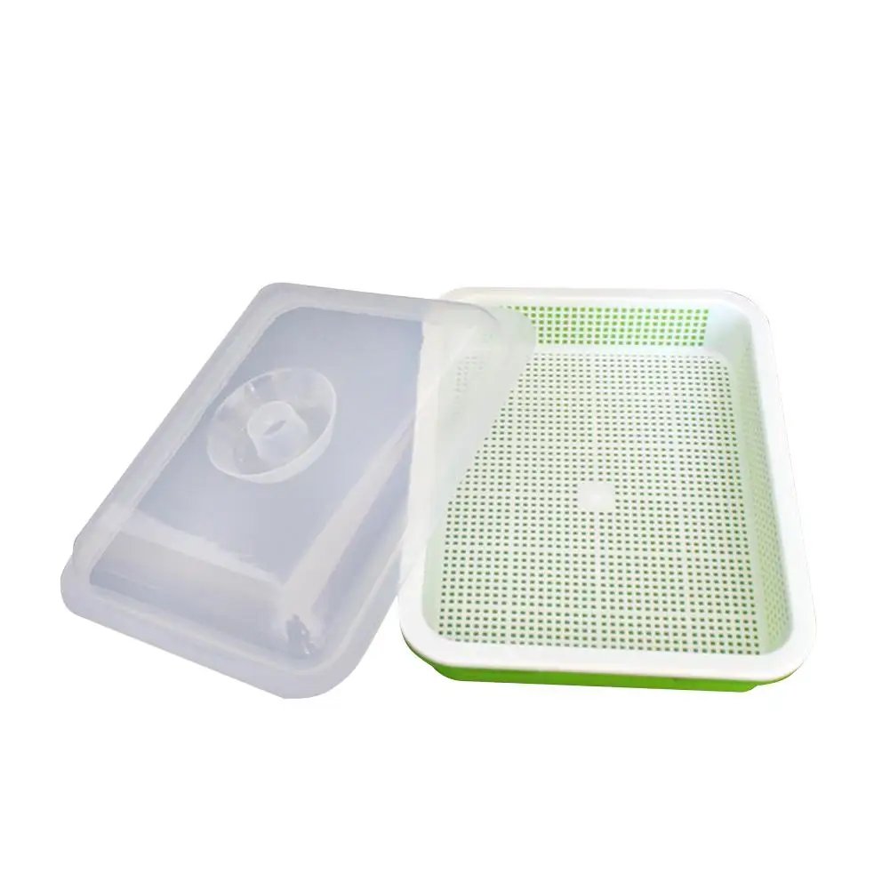 Hydroponics Seedling Tray Sprout Plate Hydroponics System To Grow Nursery Pots Tray Vegetable Seedling Pot Plastic Nursery Tray