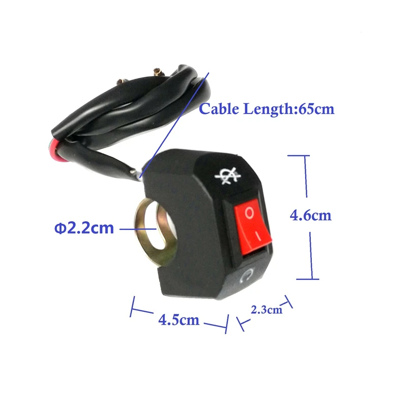 MotoLovee 7/8 &quotмотоцикл 2 см рулевой аксессуар независимый переключатель фар/ВКЛ