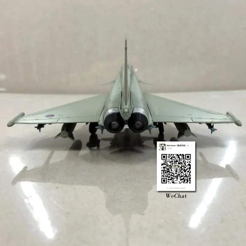 AMER 1/100 масштаб военная модель игрушки евроистребитель Тайфун EF-2000 истребитель литой металлический самолет модель игрушки для сбора, подарок