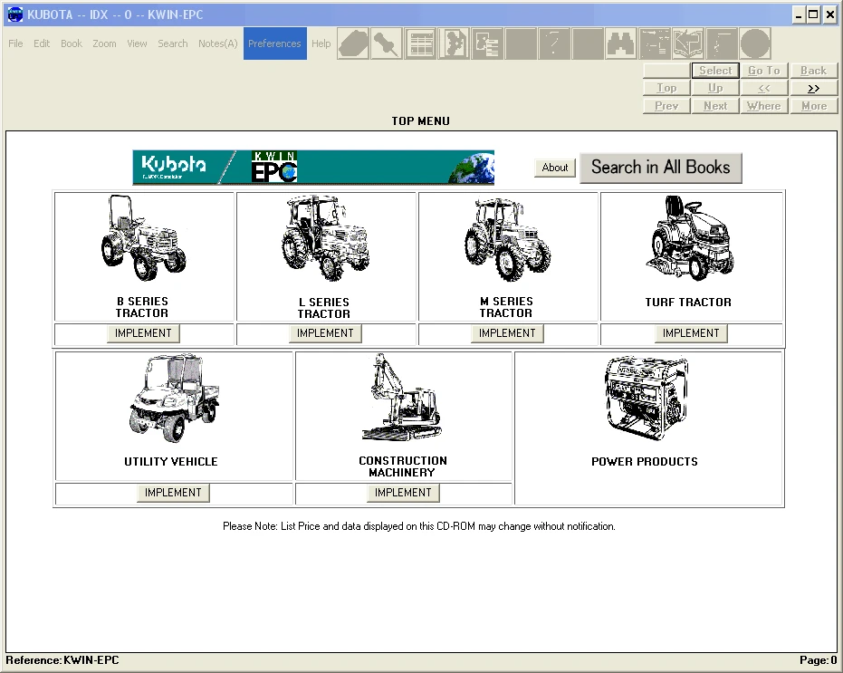 Каталог запчастей Kubota pare 2006|ПО| |