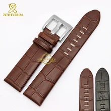 Leather bracelet watch band 22mm genuine leather watchband wristwatches band Black Soft and comfortable strap for GMT 36065