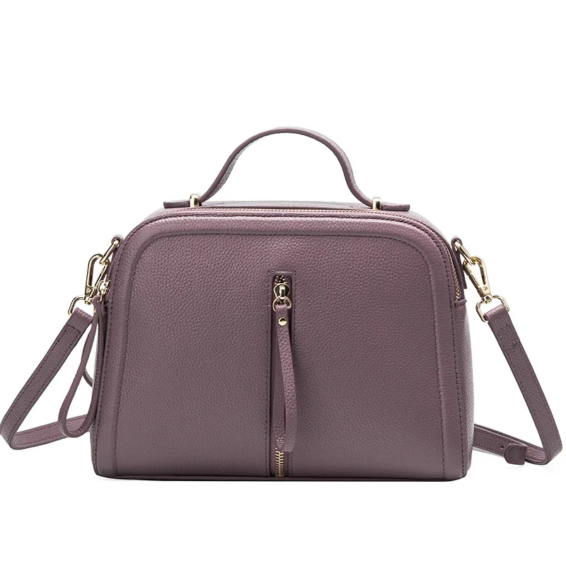 Classic Temperament Fashion Soft Genuine Leather women handbags Simple Chic women bag Small Square Crossbody Bag