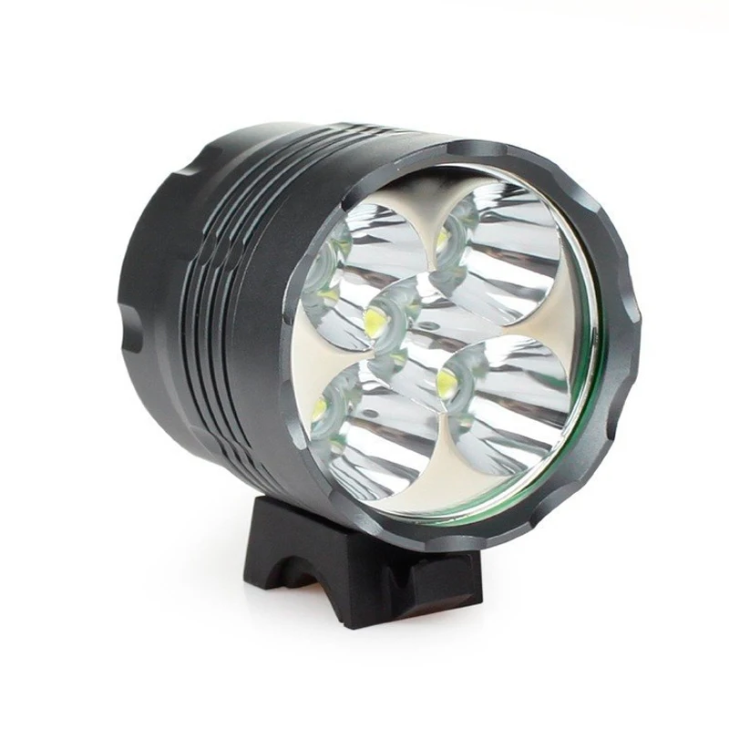 Top 7000 Lumen Cycling Helmet Bike Light 5x Cree XM-L T6 Led Bicycle Headlamp Bike Head Light + 8.4V 18650 Battery Pack + Charger 2