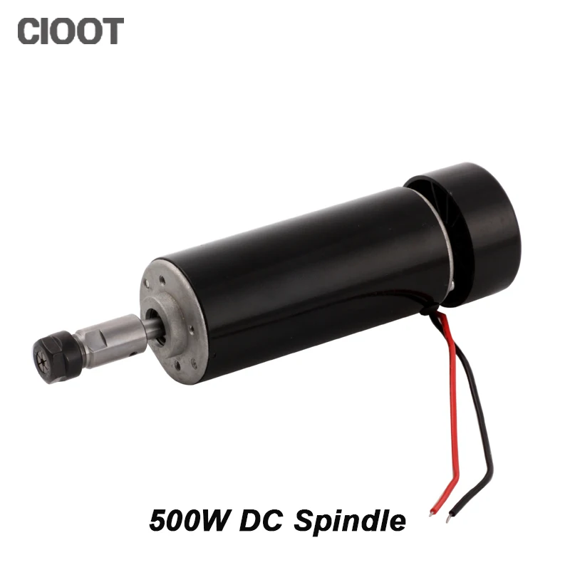 Free Shipping 500W Spindle CNC Router Spindle Motor 52mm ER11 DC Machine Tool Spindle 500W For PCB Milling Machine 50gb 775 dc motor dc motor machine tool dc12 24v
