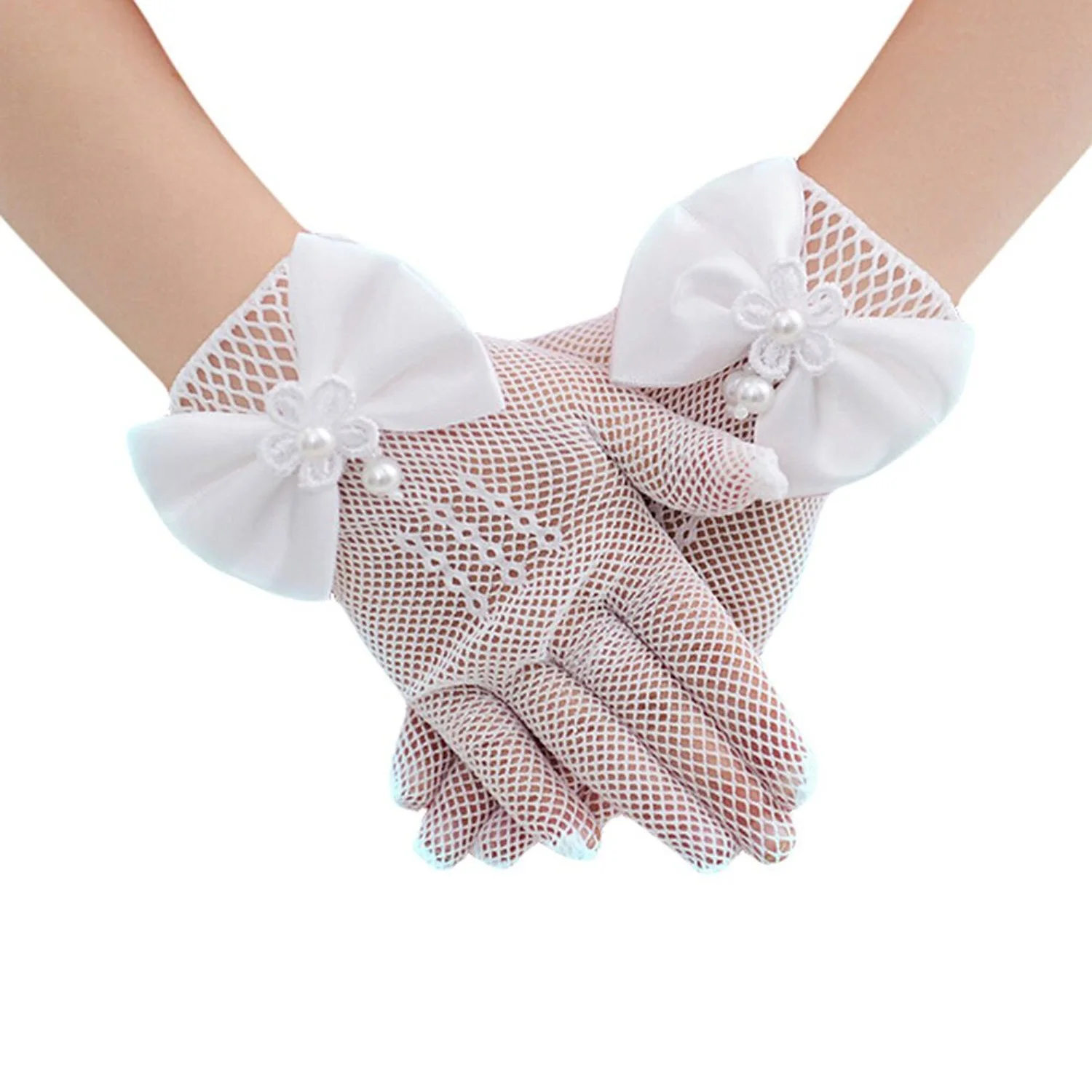 Buy TKOH Gloves Girls Lovely Mesh Princess Gloves Lace