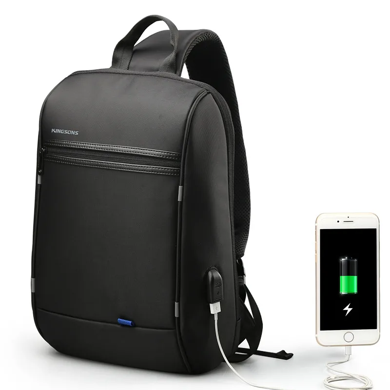 

High Capacity male shoulder bags USB rechargeable crossbody single shoulder bags anti thief chest pack water repellent bags 2018