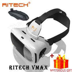 RITECH VMAX видео Anaglyph 3 d VR коробка 3D виртуальной реальности очки для смартфонов Smart Google Cardboard гарнитура шлем