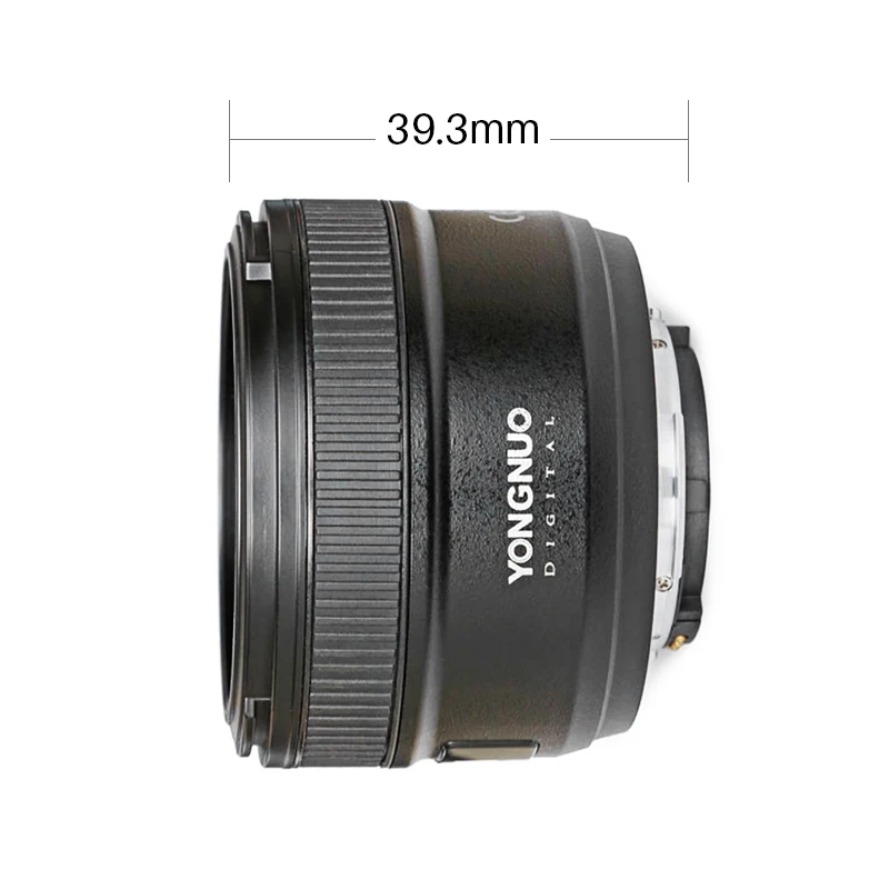 YONGNUO YN50MM F1.8 объектив камеры для Nikon D800 D5100 D5200 D5300 Большая диафрагма AF MF DSLR Sony ZV 1 RX100