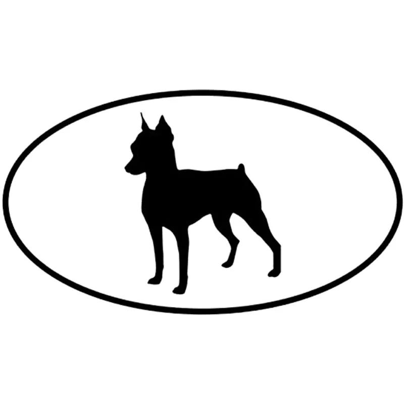 13 8*7 7 см миниатюрные Pinscher Minipin автомобильные наклейки с собаками модные виниловые