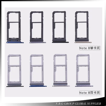 

100pcs/lot Single & Dual SIM Card Tray For Samsung Galaxy Note 8 SIM Card Reader Sim Tray Holder Sim Slot Replacement Parts
